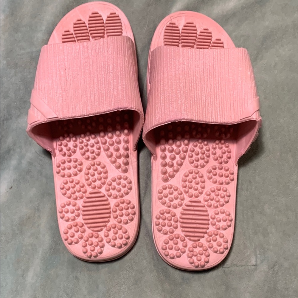 Pink Slide Sandals with Massage Soles New with Tags